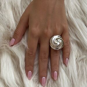 MIKIMOTO 925 Silver 14k lane Ring